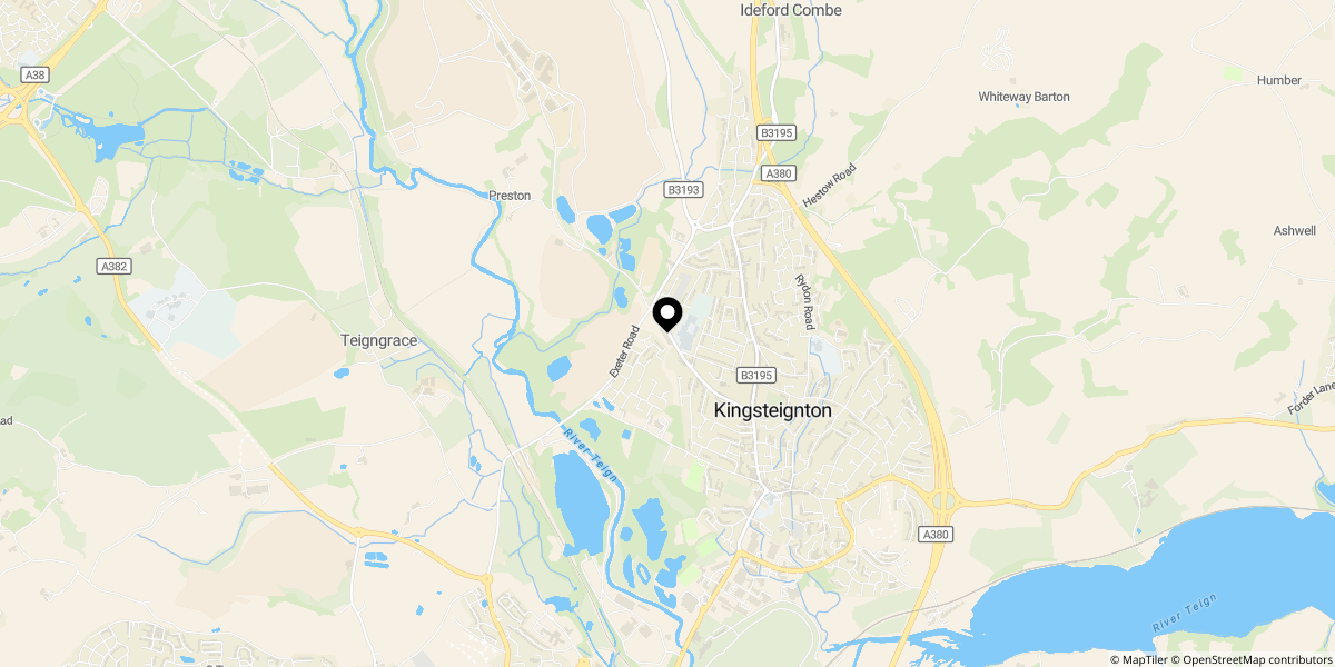 Approximate location of Newcross Park, Kingsteignton, Newton Abbot, TQ12 3TH
