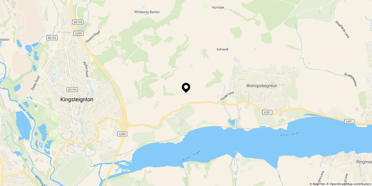 Approximate location of Newton Road, Bishopsteignton, Teignmouth, Devon, TQ14 9PS