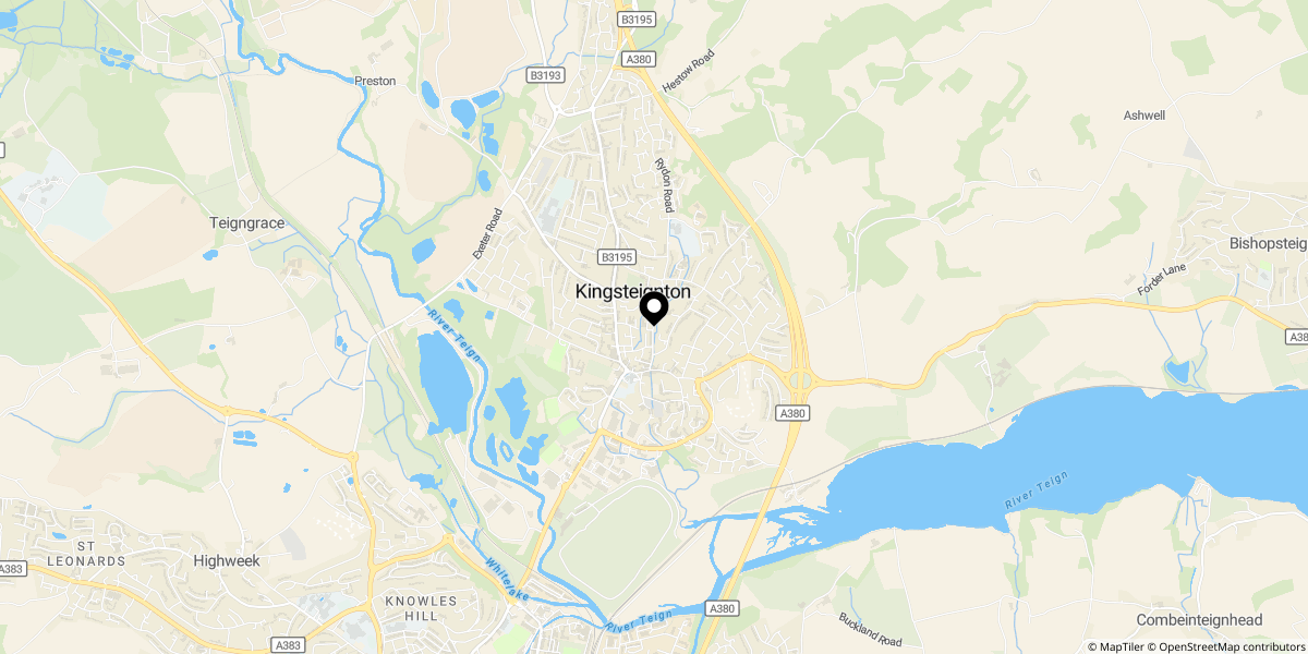 Approximate location of Gestridge Road, Kingsteignton, Newton Abbot, TQ12 3EZ