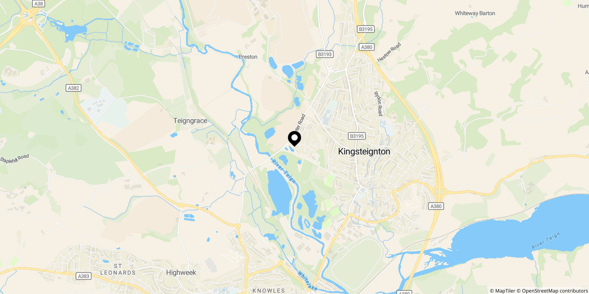 Approximate location of Robin Way, Kingsteignton, Newton Abbot, TQ12 3FF